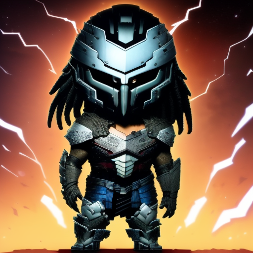 10355-69-masterpiece, illustration of the the Predator standing menacingly and lightnings behind him, dark background.png